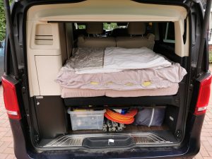 Mattress packed away