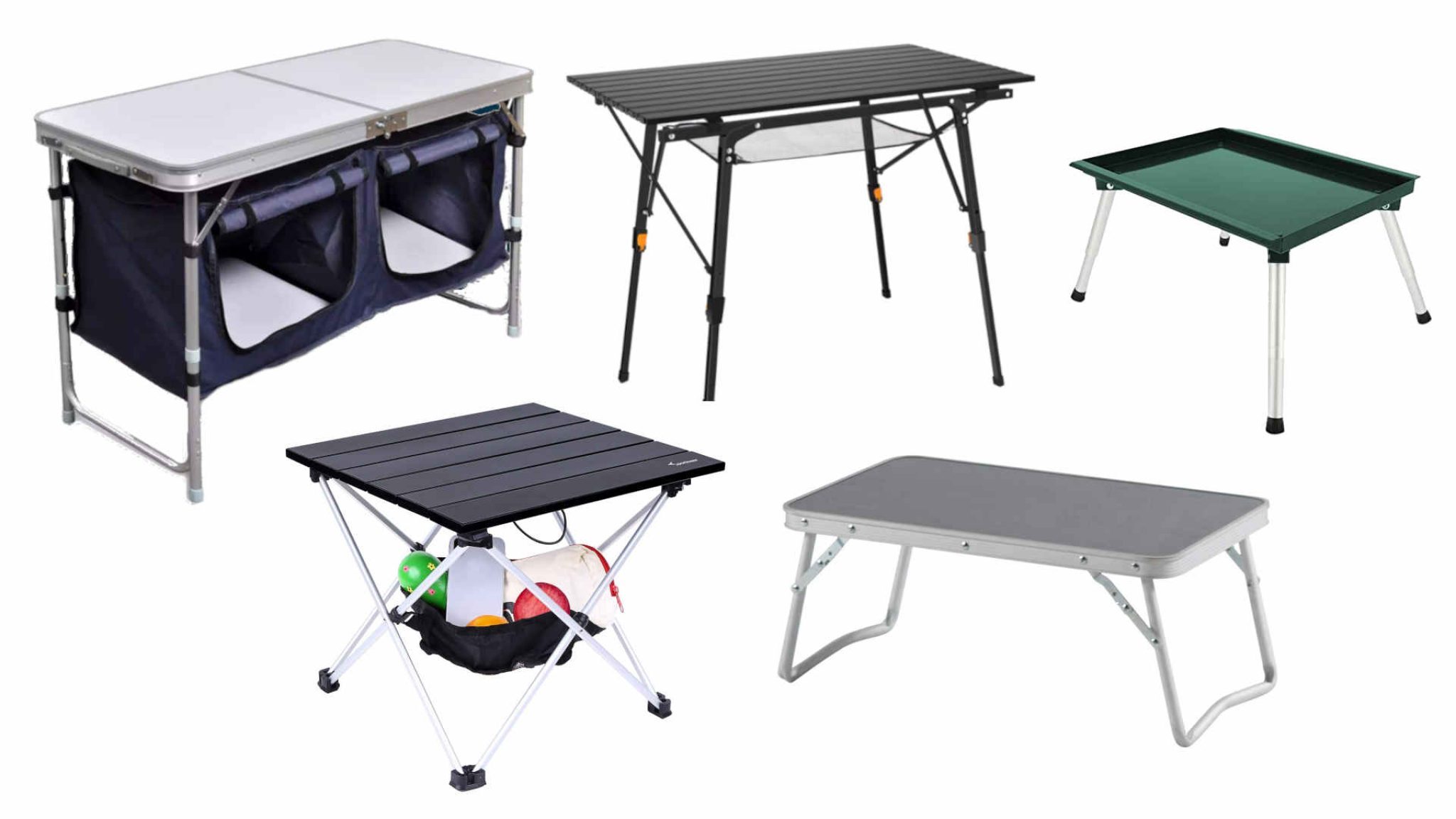 Folding Camping Table Lightweight Portable Outdoor Picnic Aluminium Frame UK 