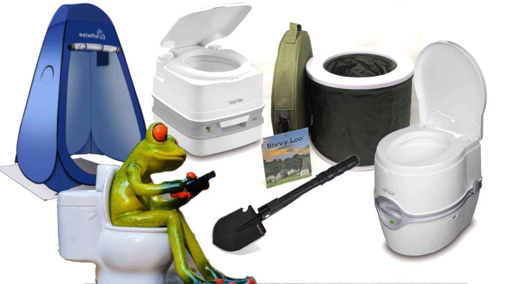 Portable camping toilet loo