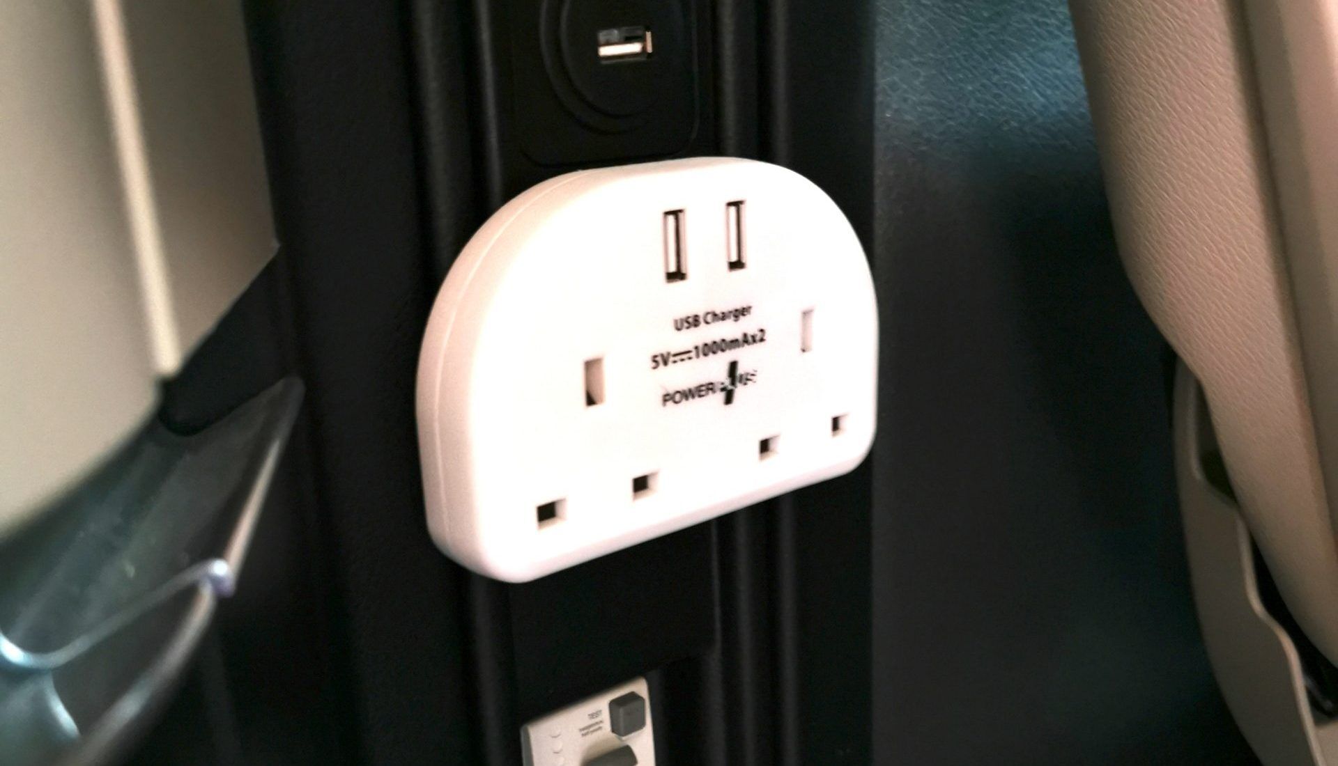 EU to dual UK plug expander
