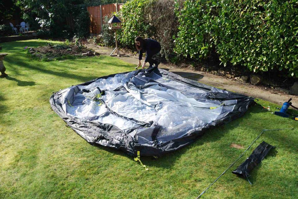 Kampa Cross Air awning Laid out