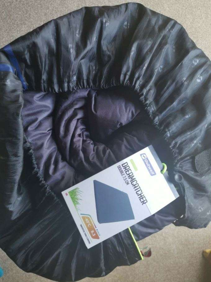 Vango Odyssey 7.5 Double Self Inflating Sleep Mat Epsom Green 7.5cm Camping 
