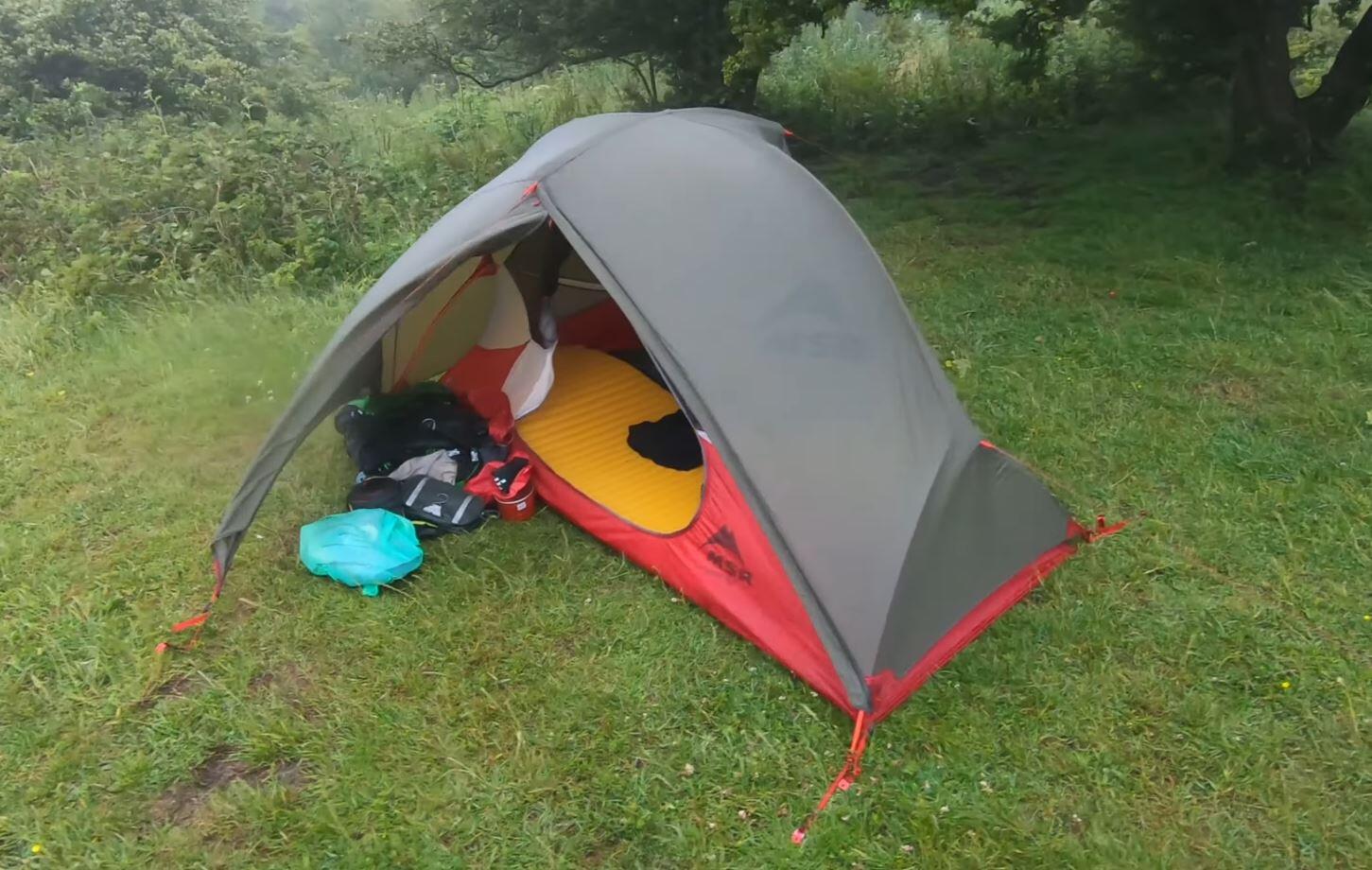 MSR Hubba NX Solo Backpacking Tent windy conditions