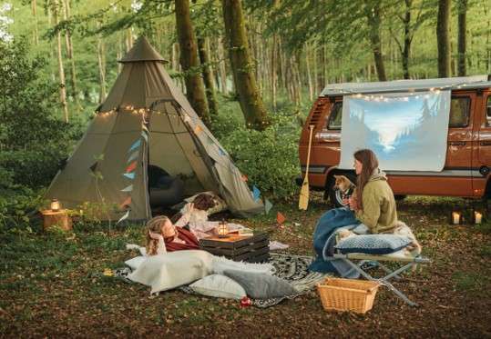 Easy Camp Moonlight Tipi Tent outdoors