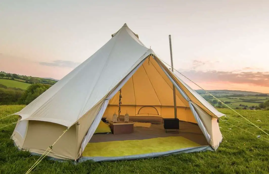 life under canvas bell tent