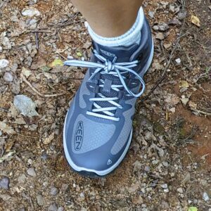 Keen Zionic Boots on rugged ground