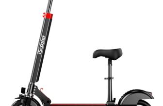 iX5 Foldable off road electric scooter viewed from the left side