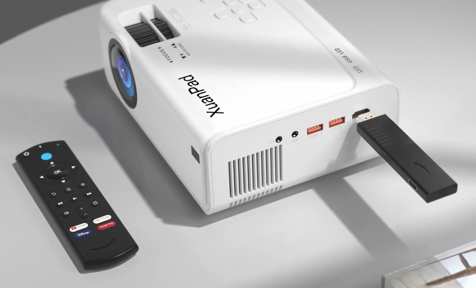 xuanpad projector in use