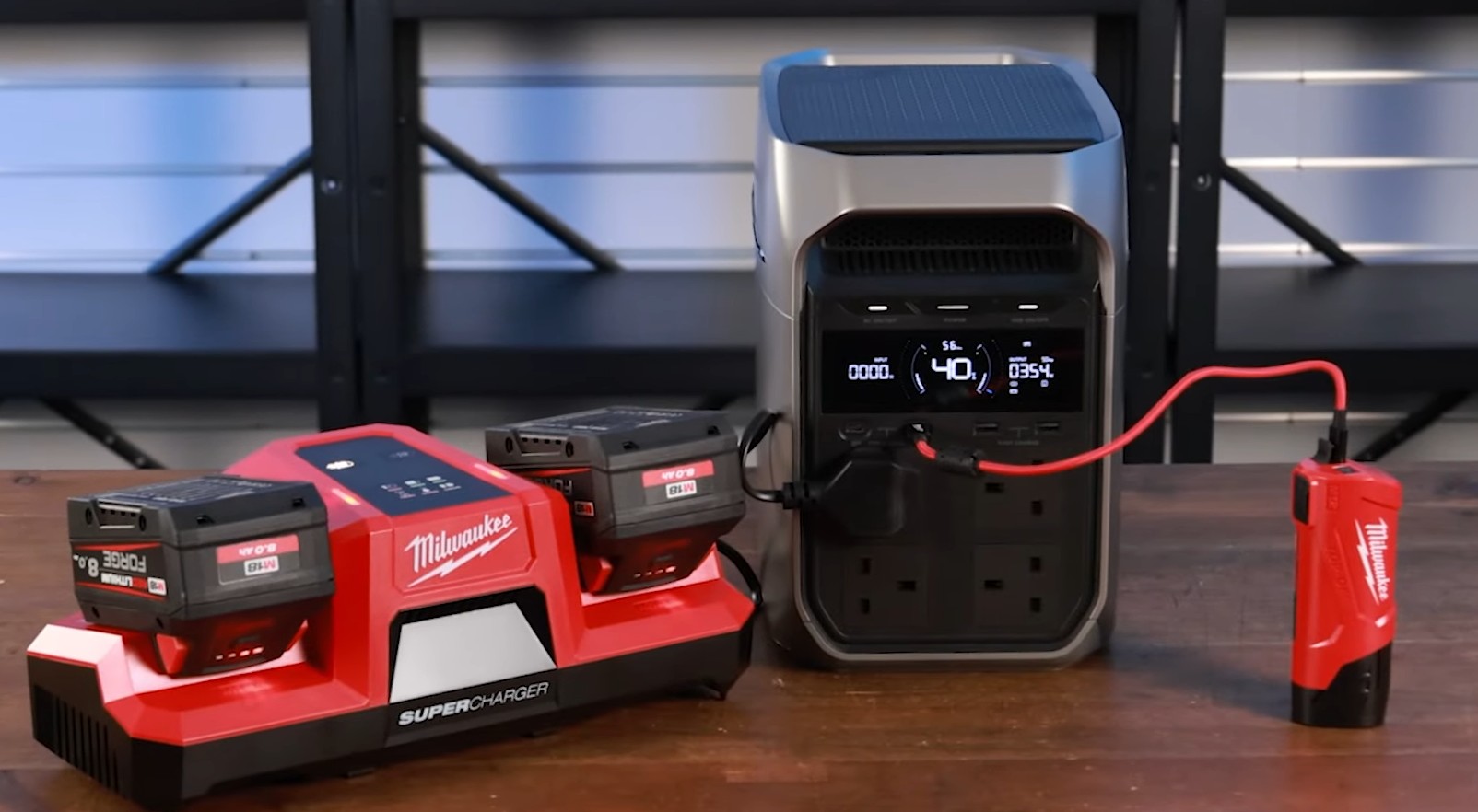 Ecoflow Delta 3 charging batteries