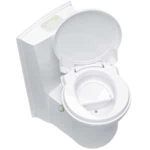 a white thetford separation toilet on a white background