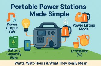 Portable Power Stations for Beginners: Understanding Watts, Watt-Hours and Efficiency