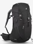 a black rucksack on a white background